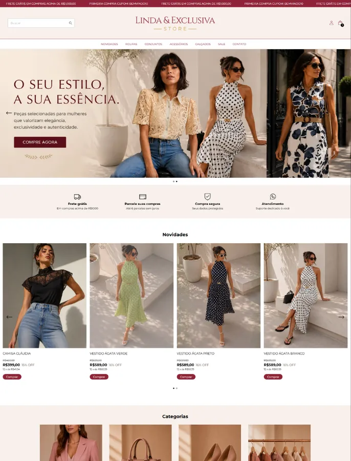 Projeto de loja virtual desenvolvido